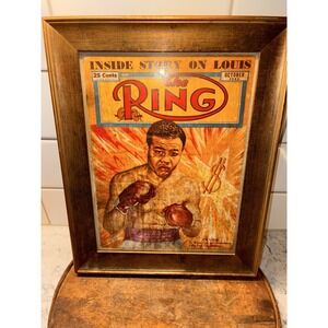 Ring Magazine Oct 1950 Joe Louis‎ Boxing Display